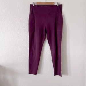 Girlfriend Collective Purple Pocket Leggings